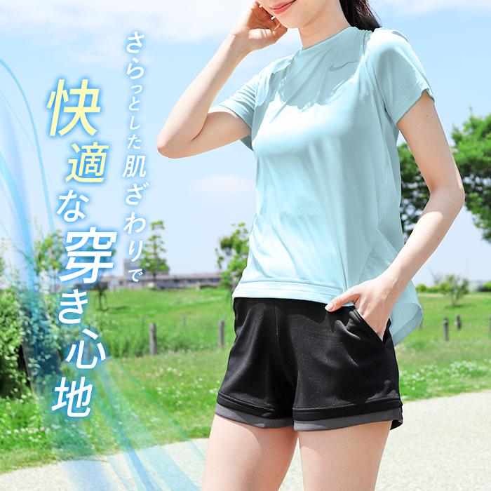 ショートパンツ ポケット付き スポーツウェア レディース フィットネス