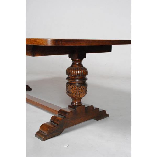 センターテーブル 若葉脚 120 アンティーク調 木製 クラシック ロー