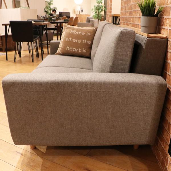 2.5人掛け ソファ 北欧風 165cm 2人掛け 3人掛け 肘置き ファブリック