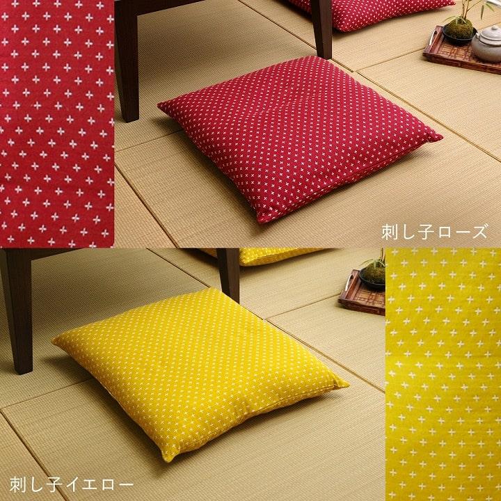 イケヒコ 座布団カバー 55 59 銘仙判 約55×59cm 和柄 クッション