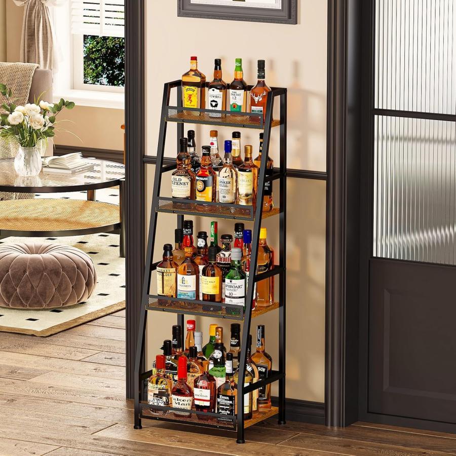 ワインラック ウイスキー 棚 ボトルラック ディスプレイ自立式 3段