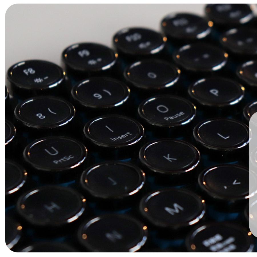 HKW HKW. タイプライター風キーボード ワイヤレス ワイヤレス