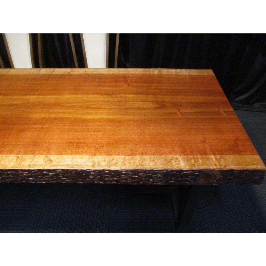 644 □ ブビンガ 豪華 高級 一枚板 テーブル ダイニングテーブル ロー