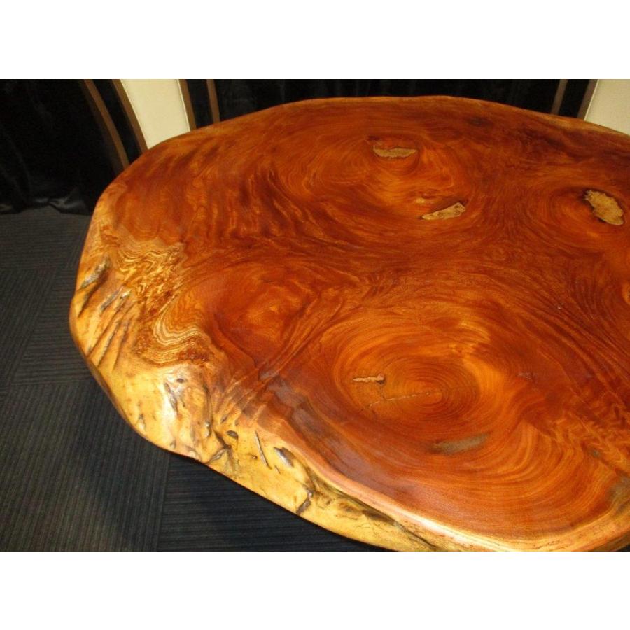 647 □ 欅 ケヤキ 丸テーブル 輪切り 豪華 一枚板 テーブル ダイニング