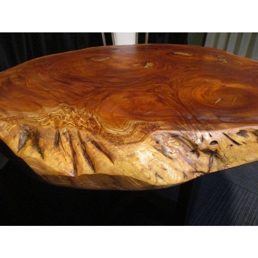 647 □ 欅 ケヤキ 丸テーブル 輪切り 豪華 一枚板 テーブル ダイニング