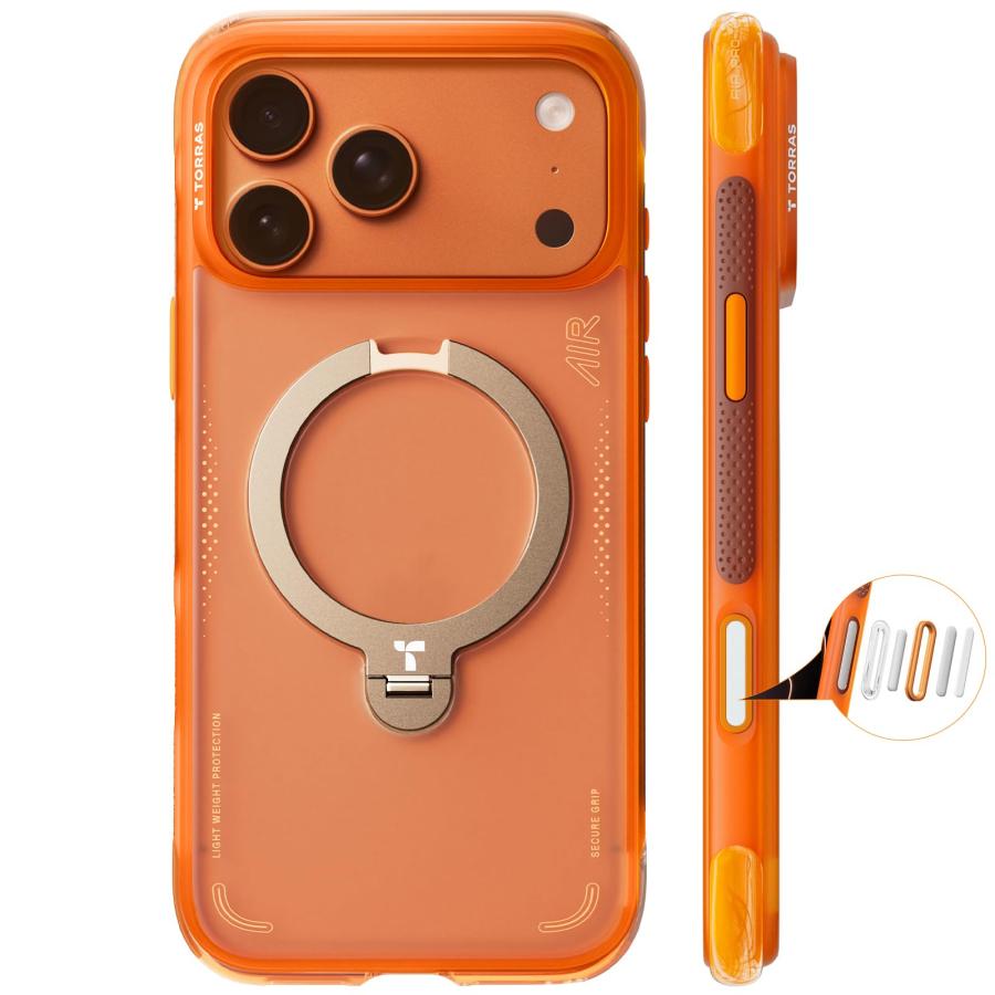 TORRAS iPhone 17 Pro Max 6.9 インチ 用 ケース【エアバッグ 超強保護