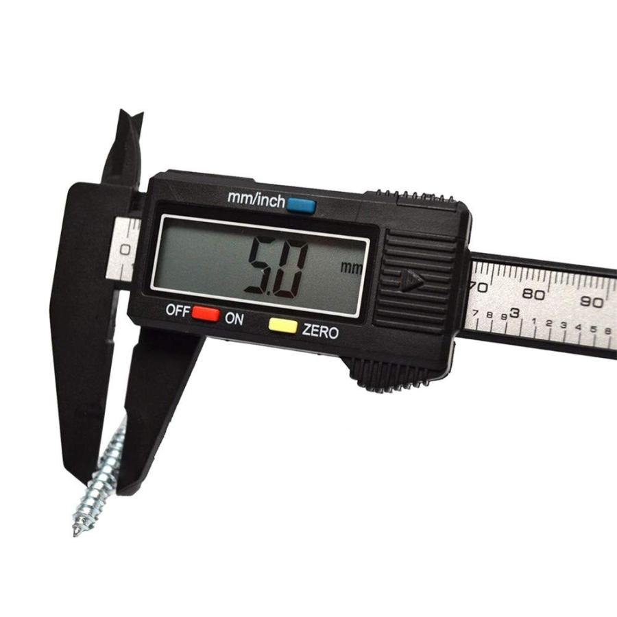 ノギス デジタル デジタルノギス 最大150mmまで測定 mm/inch切替