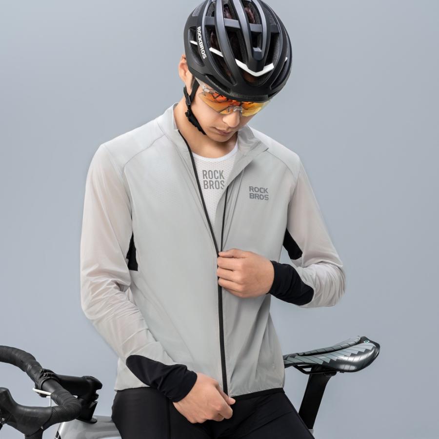 ROCKBROS 自転車 サイクルジャージ ウインドブレーカー メンズ