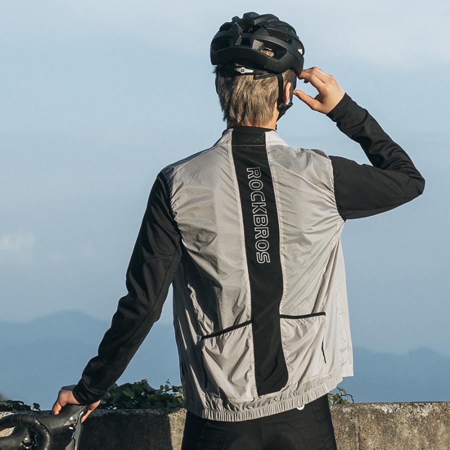 ROCKBROS 自転車 スポーツベスト スポーツ ウェア ベスト ジレ 春 夏
