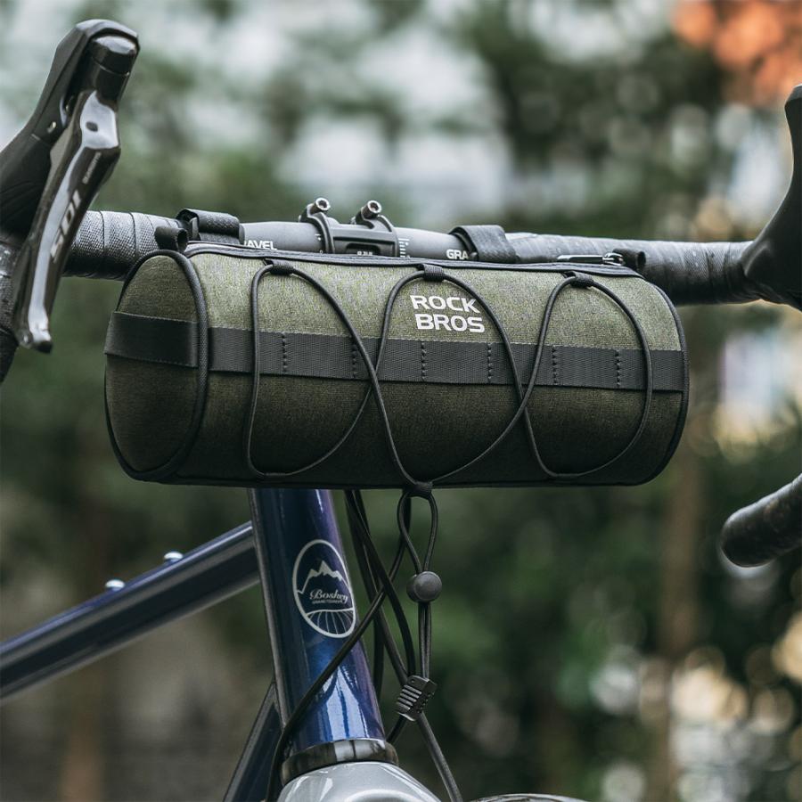 ROCKBROS フロントバッグ 自転車 撥水 防水ファスナー フレームバッグ