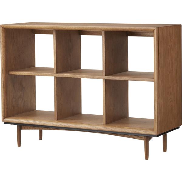 東谷 チェスト TIM-34 2段 ラック 北欧風 天然木 幅100cm オープン