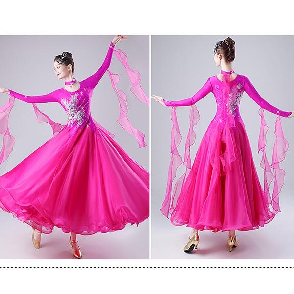社交ダンス ドレス 競技用 社交ダンス衣装 ワンピース スタンダード