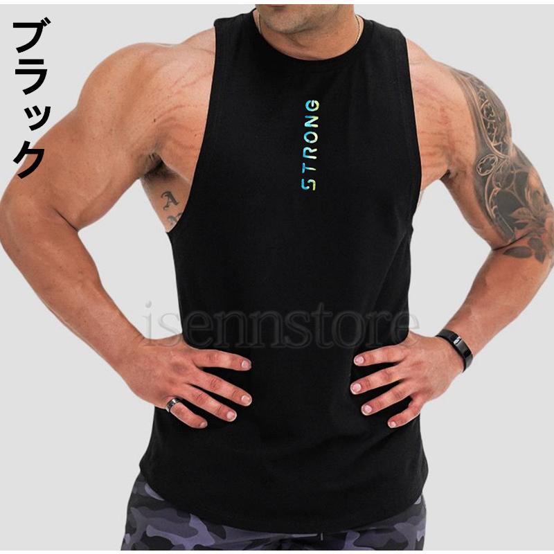 タンクトップ メンズ トレーニングウェア ノースリーブ Tシャツ袖なし