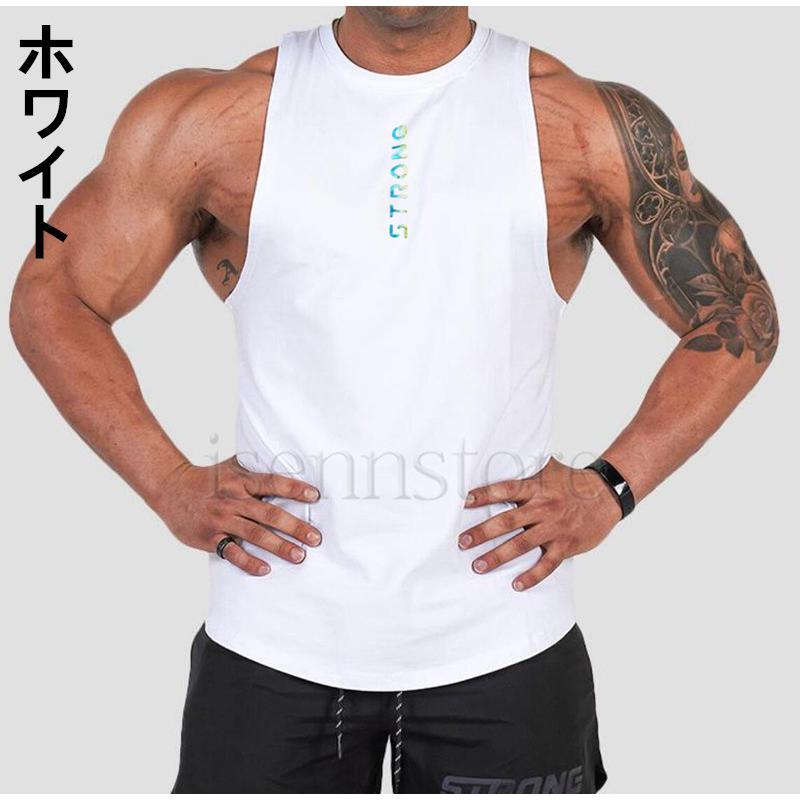 タンクトップ メンズ トレーニングウェア ノースリーブ Tシャツ袖なし