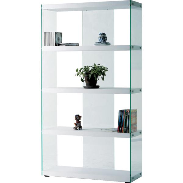 東谷 グラスシェルフ HAB-624 4段 ラック 棚 ガラスシェルフ 強化