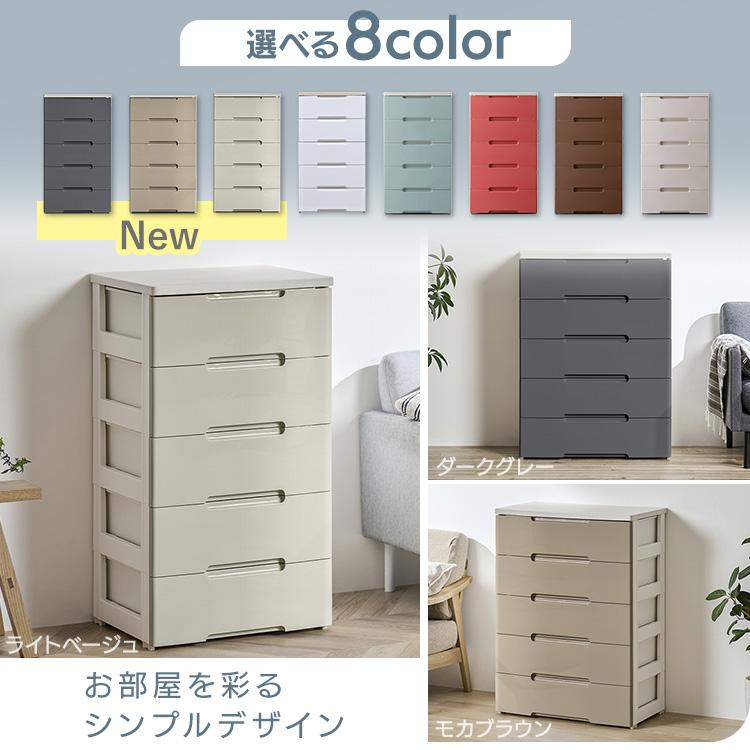 IRIS OHYAMA（アイリスオーヤマ） チェスト 5段 ランドリーチェスト 白