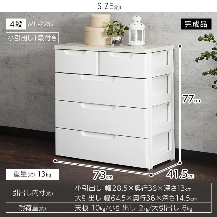 IRIS OHYAMA（アイリスオーヤマ） チェスト 4段 ランドリーチェスト