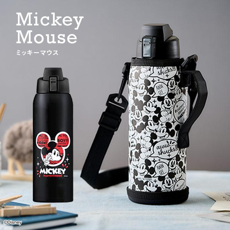上海ディズニー ミッキーandミニー ステンレスボトル カバー水筒セット
