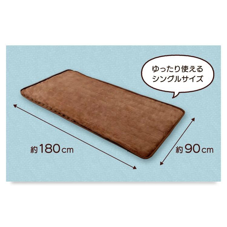 ホットカーペット 洗える 電気毛布 ごろ寝マット 90×180 フランネル