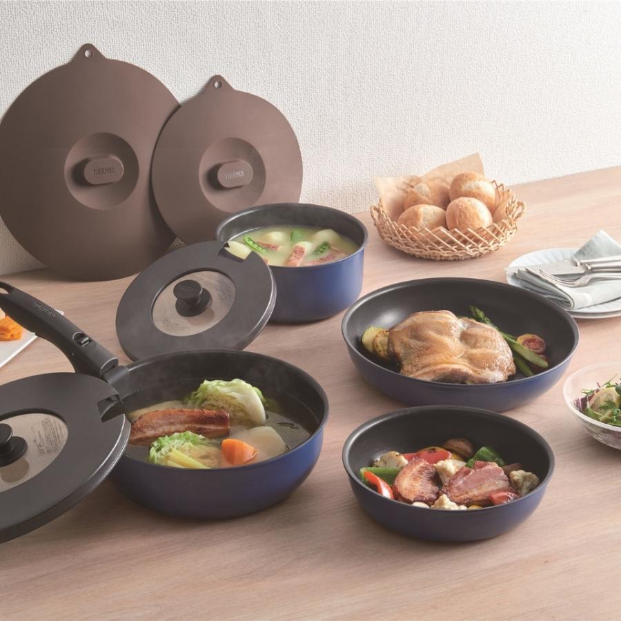 THERMOS（サーモス） ガス火専用 フライパン セット 9点 深型 KSC-9A