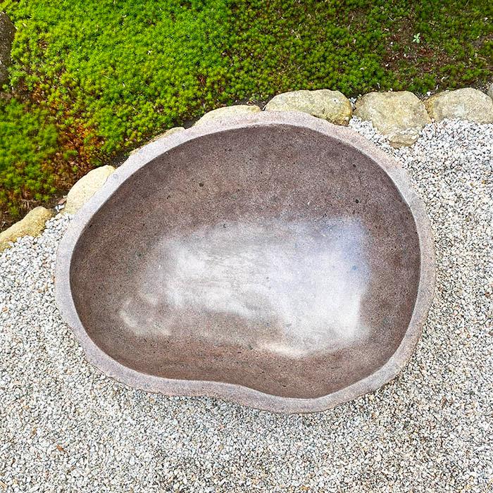 手水鉢 つくばい 水鉢 睡蓮鉢 石 ハス鉢 水盤 メダカ鉢 金魚鉢 大型