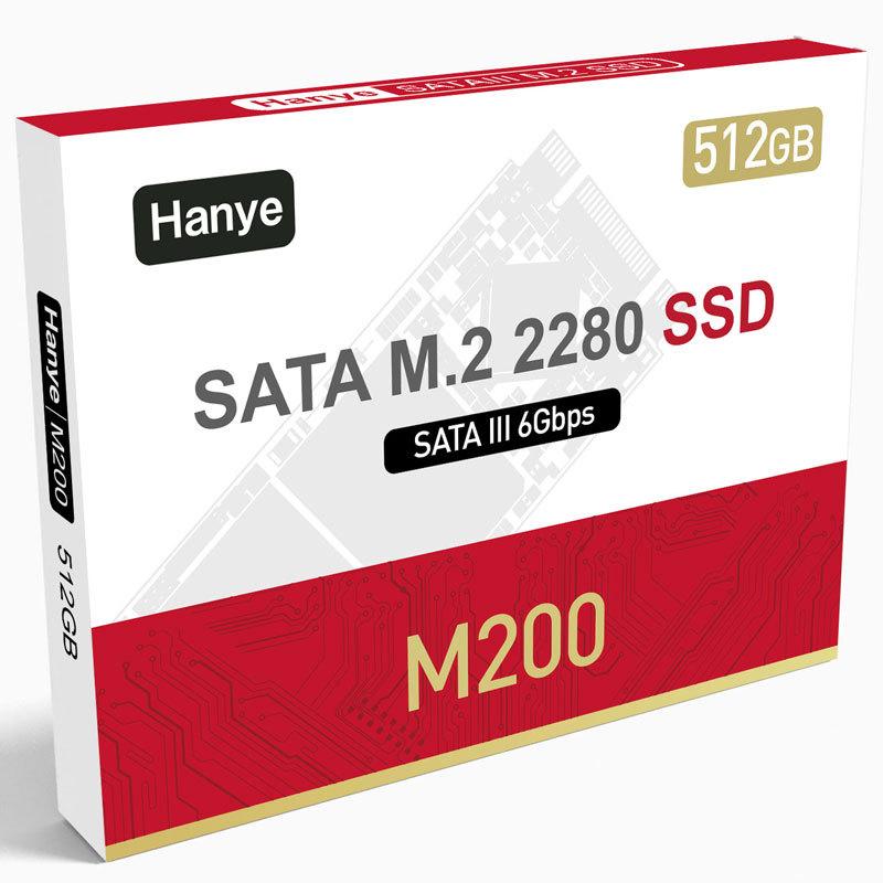 Hanye Hanye SSD 512GB 内蔵 SATA M.2 2280 SATA III 6.0Gb/s 550MB/s