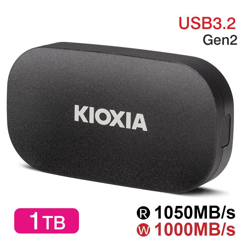 KIOXIA ポータブルSSD 外付け SSD 1TB KIOXIA EXCERIA PLUS G2 Type-C