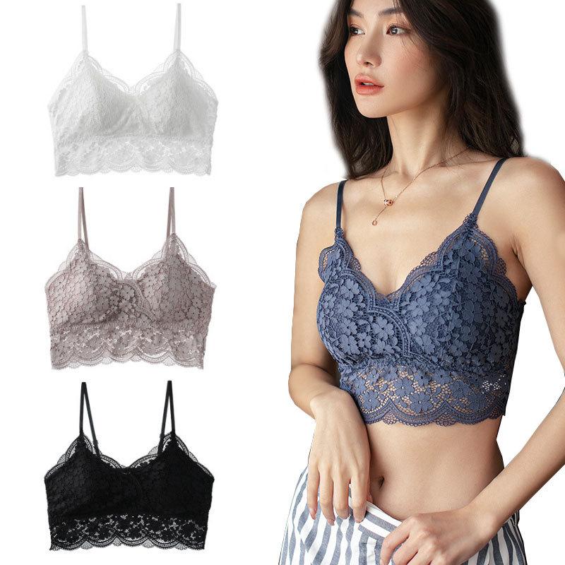 総レース ブラトップ フラワーレース チューブトップ 美背中