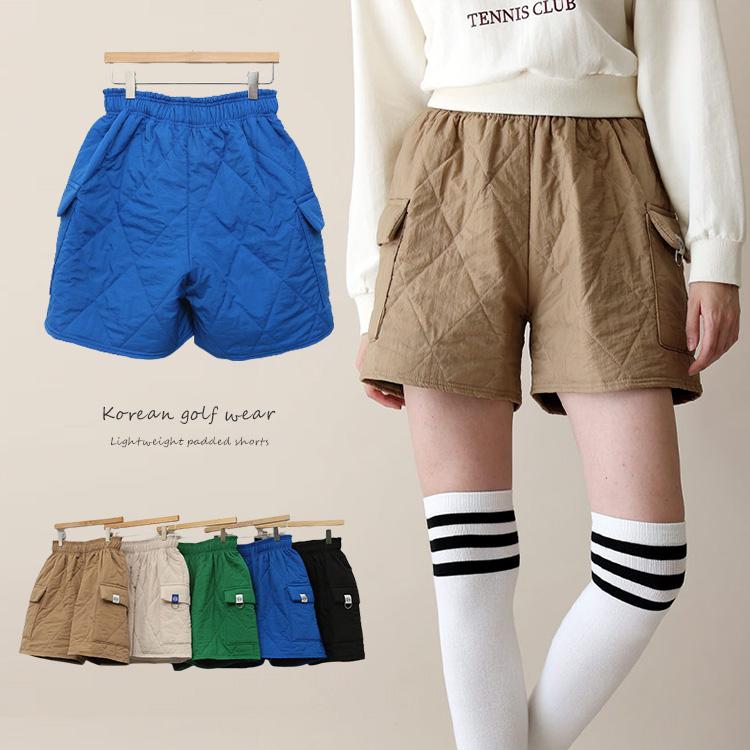 ゴルフウェア パンツ レディース 韓国 ショートパンツ ショート丈 ミニ