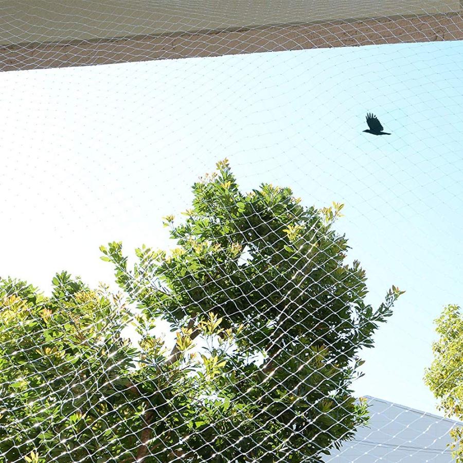 防鳥ネット 3×8m 鳥よけネット 透明 カラスよけ 鳩よけ ベランダ 害