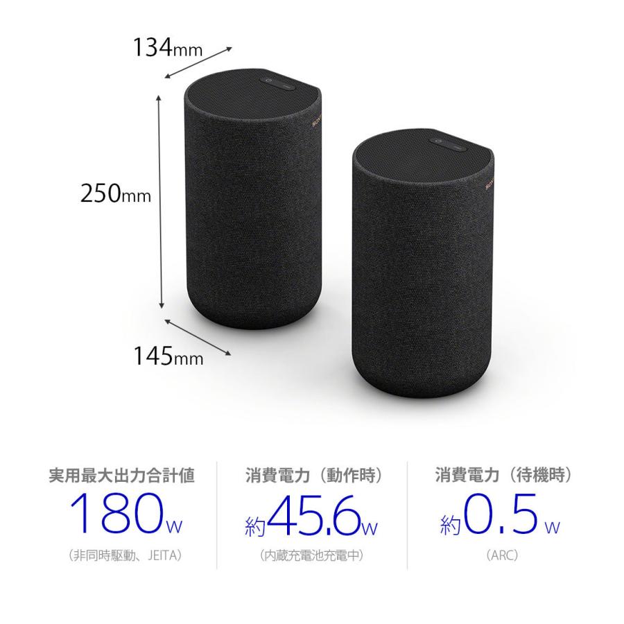 SONY（ソニー） バッテリー内蔵リアスピーカー(ペア) SONY SA-RS5 返品