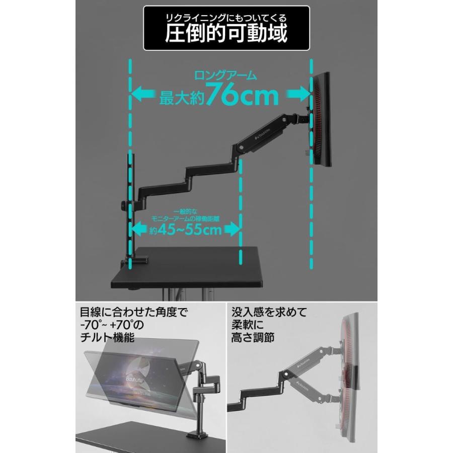 Bauhutte（バウヒュッテ） ロングモニターアームMS シングルタイプ