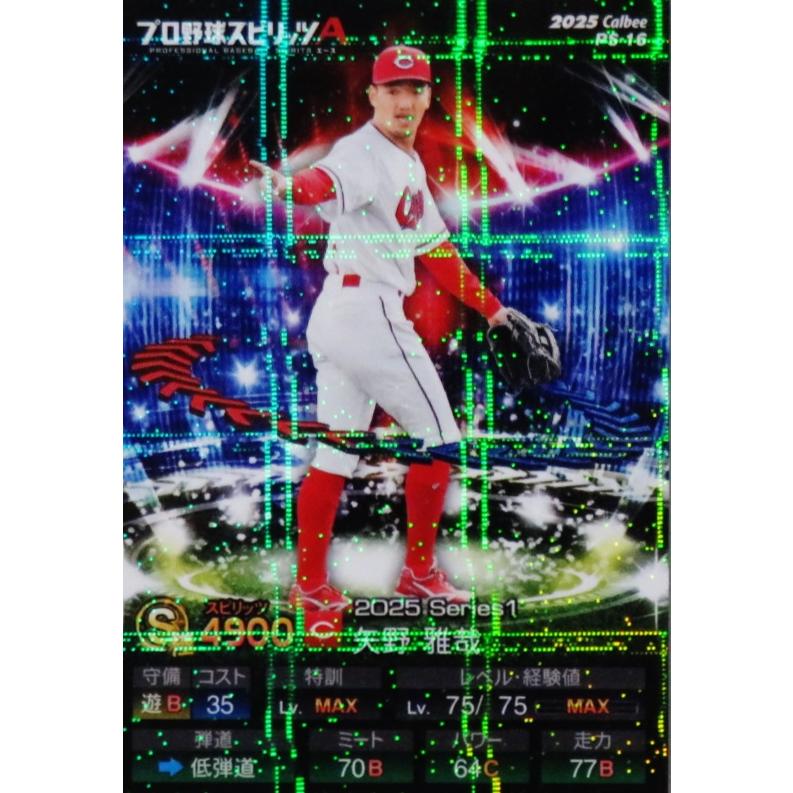 16 【矢野雅哉/広島東洋カープ】カルビー 2025 ポテトチップス プロ