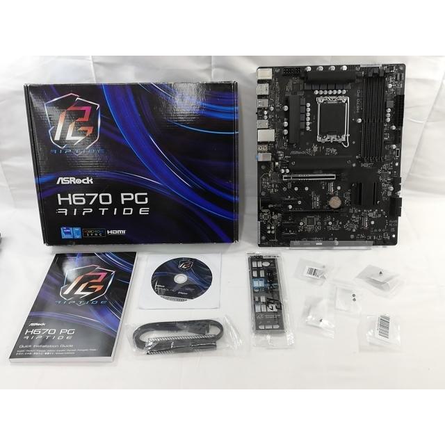 中古】ASRock H670 PG Riptide H670(DDR4)/LGA1700/ATX【大阪本店