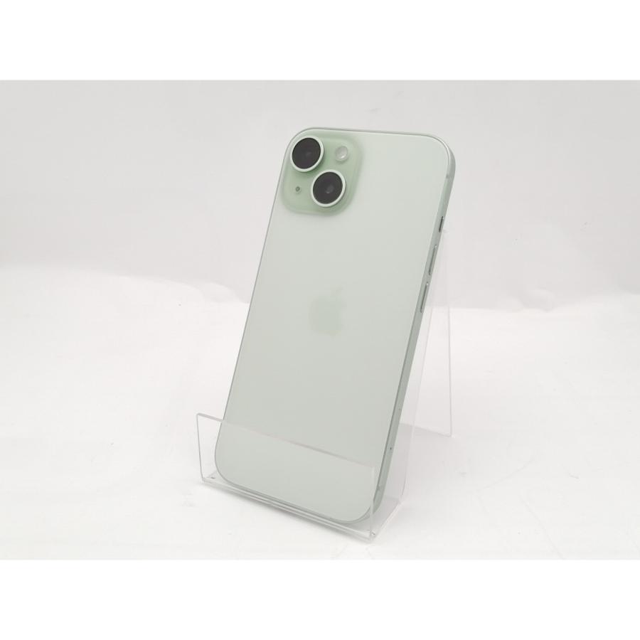 中古】Apple 国内版 【SIMフリー】 iPhone 15 512GB グリーン MTMY3J/A