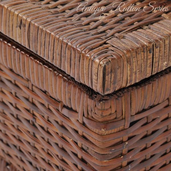 アンティーク調 ラタントランク LLサイズ 収納・インテリアに最適