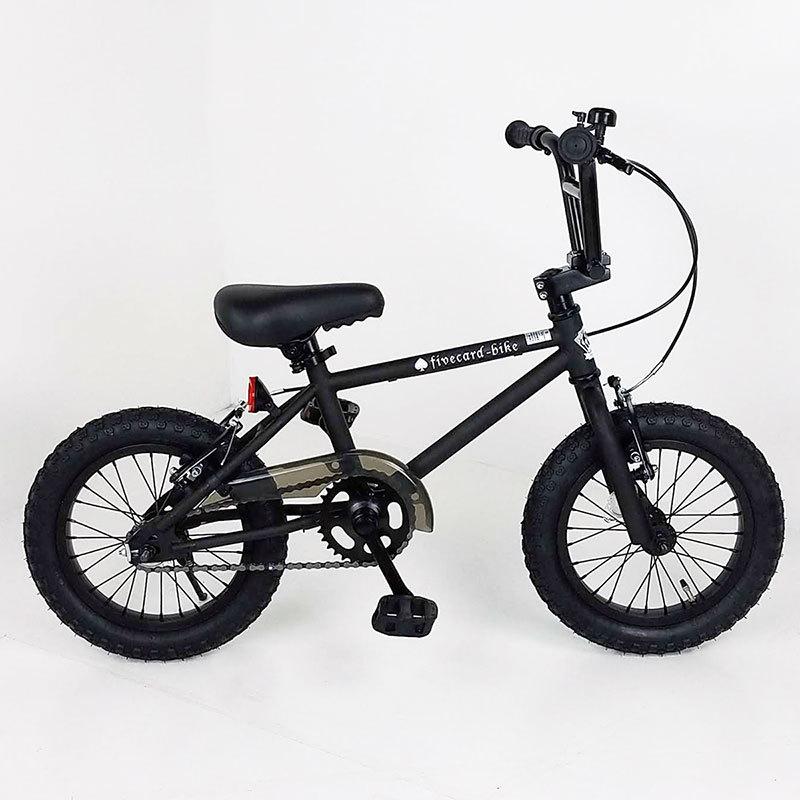翌営業日出荷！】【マットブラック】fivecard-bike 14インチ キッズ