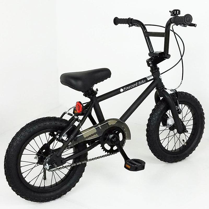 翌営業日出荷！】【マットブラック】fivecard-bike 14インチ キッズ