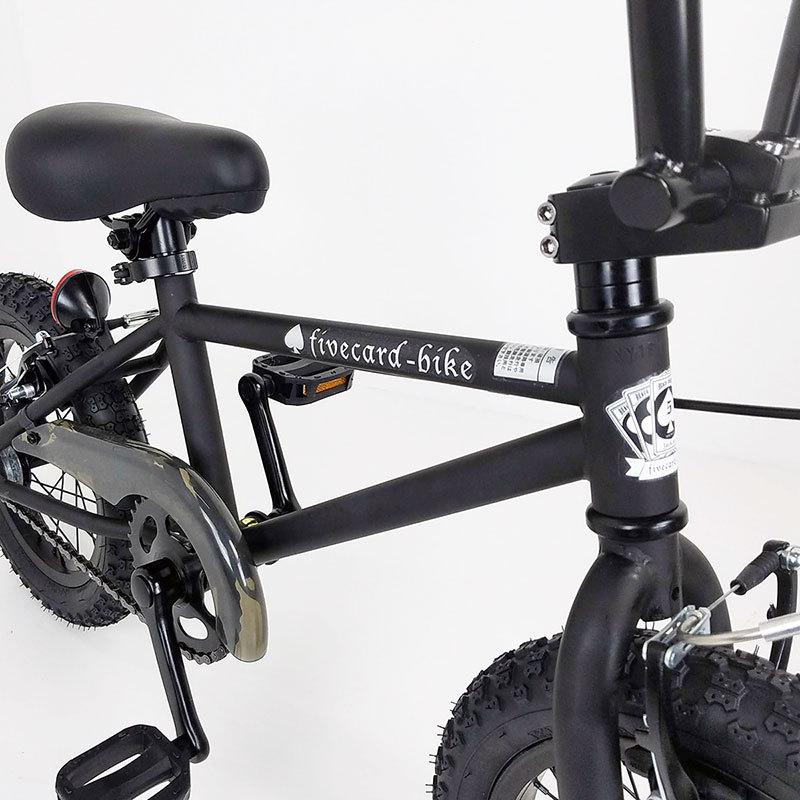 翌営業日出荷！】【マットブラック】fivecard-bike 14インチ キッズ
