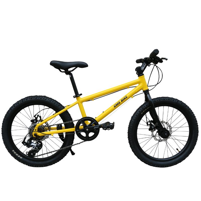 ジュニアバイク 20インチ 黄色 キッズバイク シマノ6段変速 マウンテン