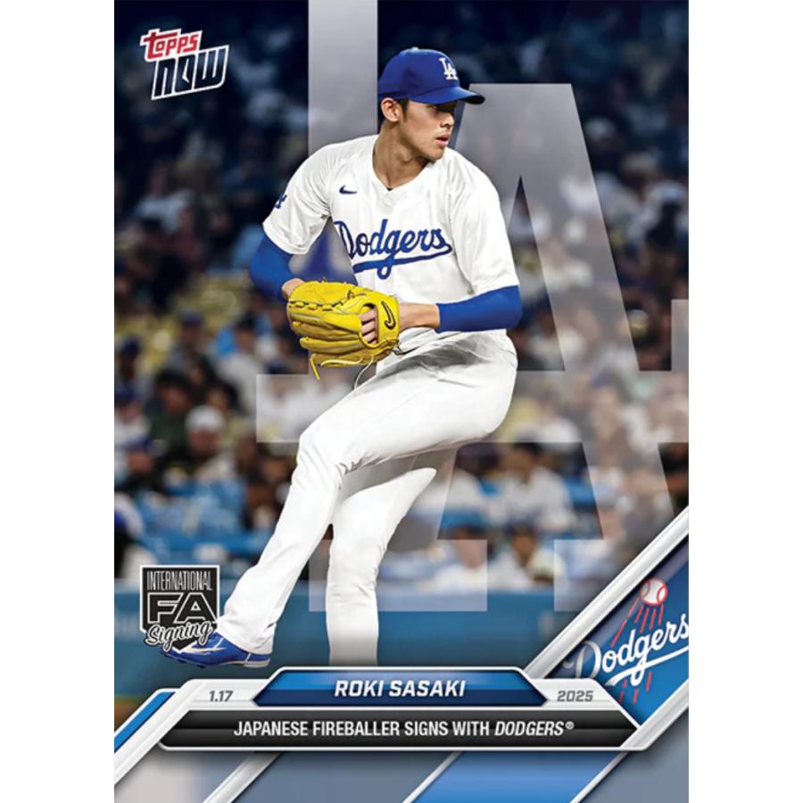 NEW]OS-13【佐々木朗希(ROOKIE)/ドジャース】2024 MLB TOPPS NOW