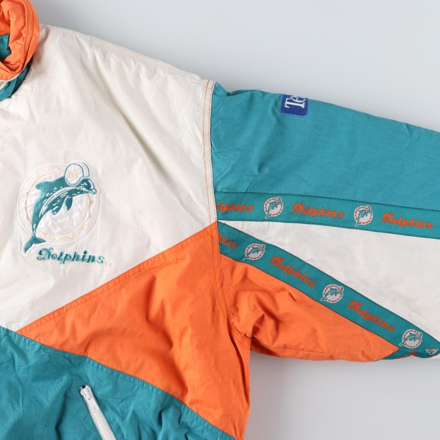 古着 90年代 PRO PLAYER NFL マイアミドルフィンズ 中綿ジャケット