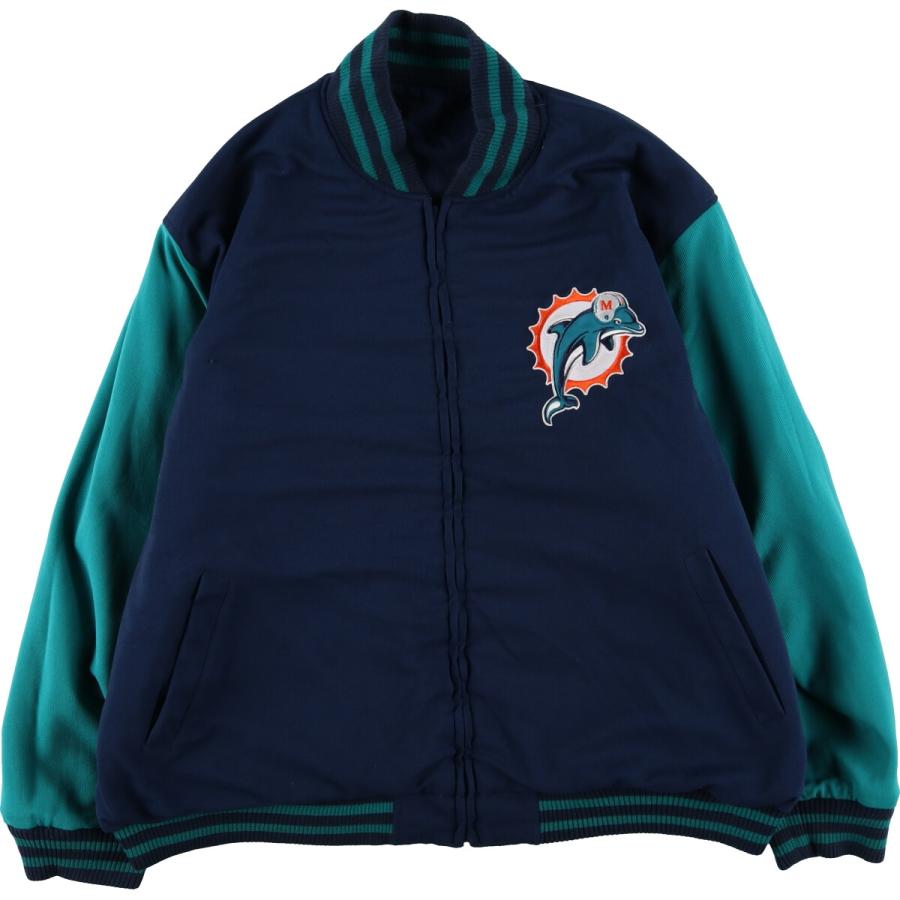 古着 NFL MIAMI DOLPHINS マイアミドルフィンズ リバーシブル コットン
