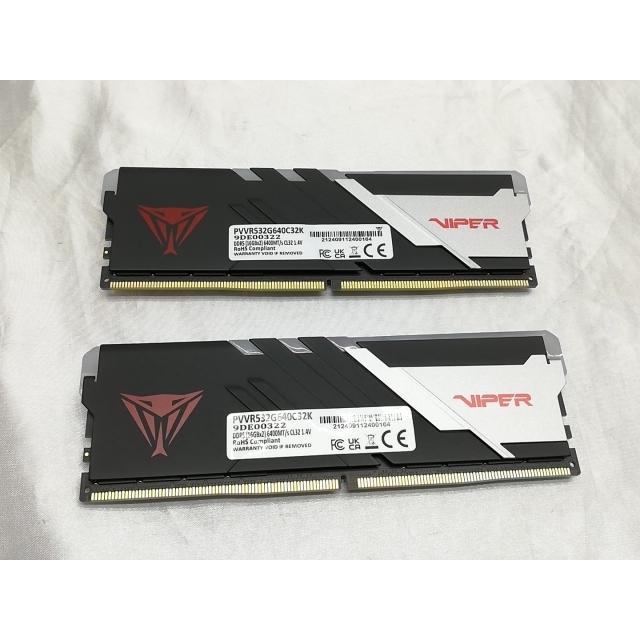 中古】DDR5 16GB 2枚組（合計32GB） DDR5-6400(PC5-51200