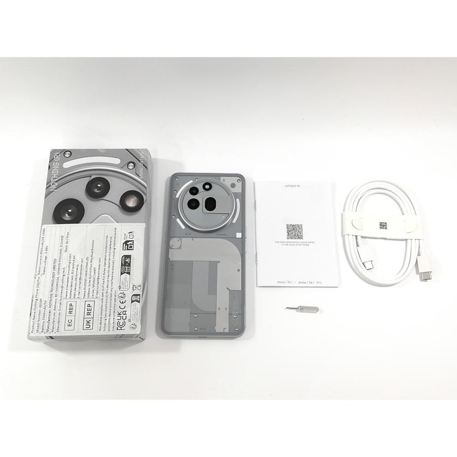 中古】NOTHING 海外版 【SIMフリー】 Nothing Phone (3a) Pro 5G 12GB