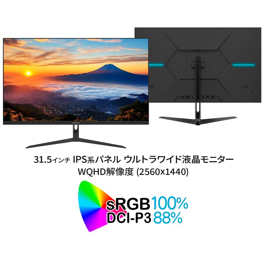 JAPANNEXT（ジャパンネクスト） JAPANNEXT IPSパネル 31.5インチ WQHD