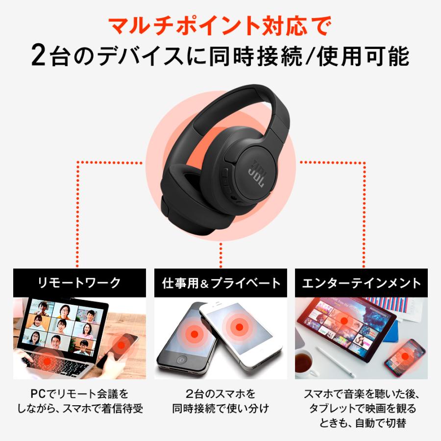 JBL（ジェイビーエル） ヘッドホン Bluetooth 5.3 ワイヤレス