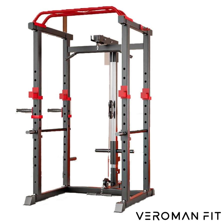 VEROMAN ケーブルつき パワーラック ホームジム ラットプルダウン