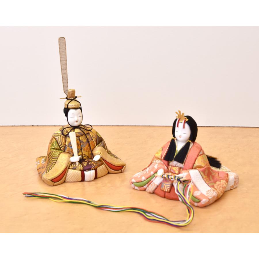 雛人形 コンパクト 木目込み 一秀 収納飾り 15人飾り 十五人 3段段飾り