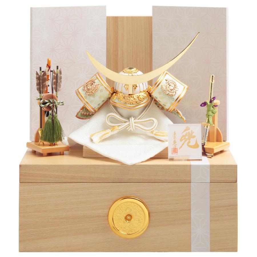 久月 五月人形 久月作 コンパクト お祝い 兜飾り 収納飾り 伊達政宗